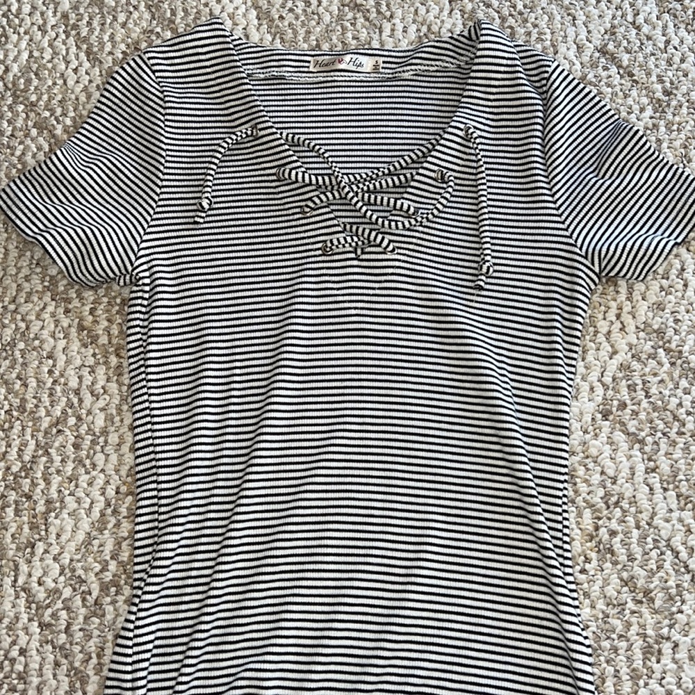 Black & White Striped Shirt